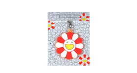 Takashi Murakami Flower Rubber Keyring Clear/ Red/White