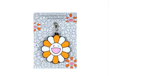 Takashi Murakami Flower Rubber Keyring Orange/ White