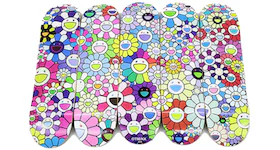 Takashi Murakami Flower Skateboard Deck (Set of 5) Multicolor