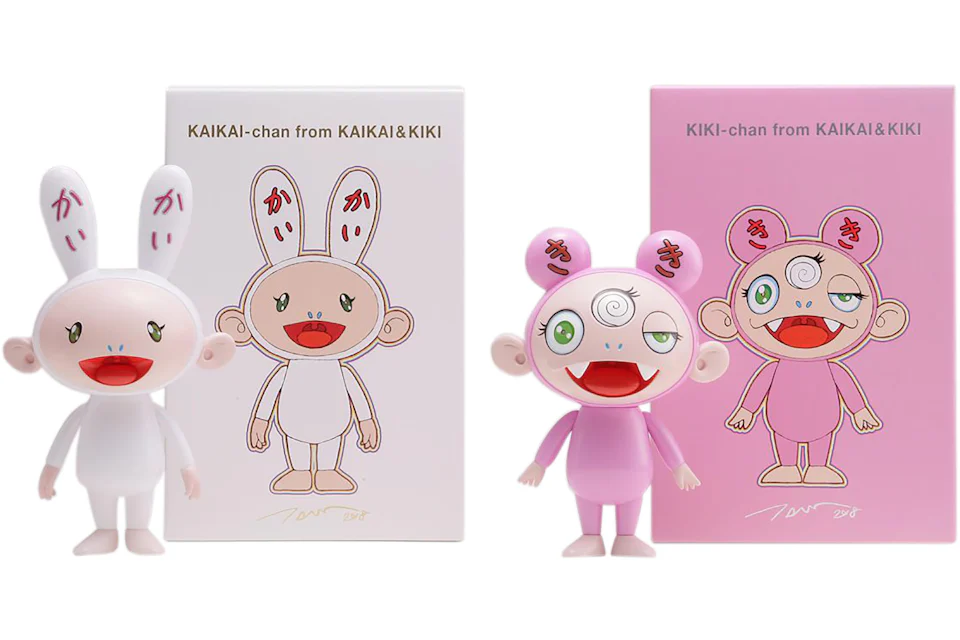 Takashi Murakami Kaikai & Kiki Figures (Set of 2) Multi