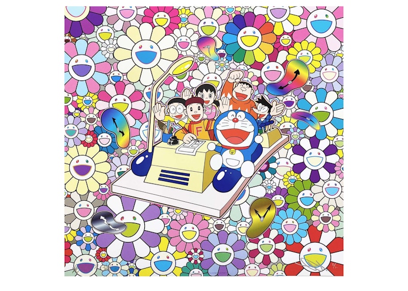 Takashi Murakami Let's go with a time machine Print (Signed