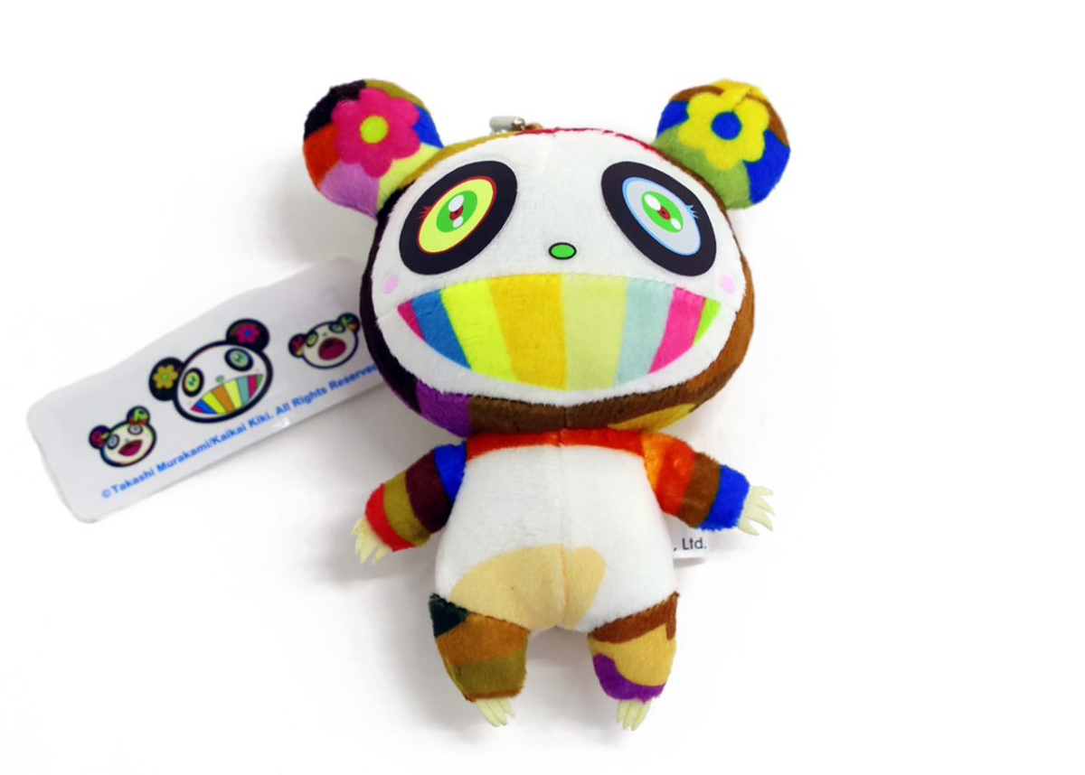Takashi Murakami Mini Panda Plush Keychain Multi