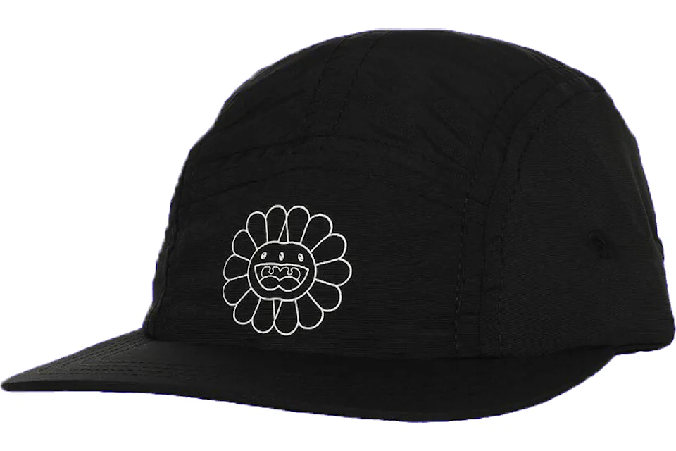 Takashi Murakami ComplexCon Mutated Flowers 5 Panel Hat Black