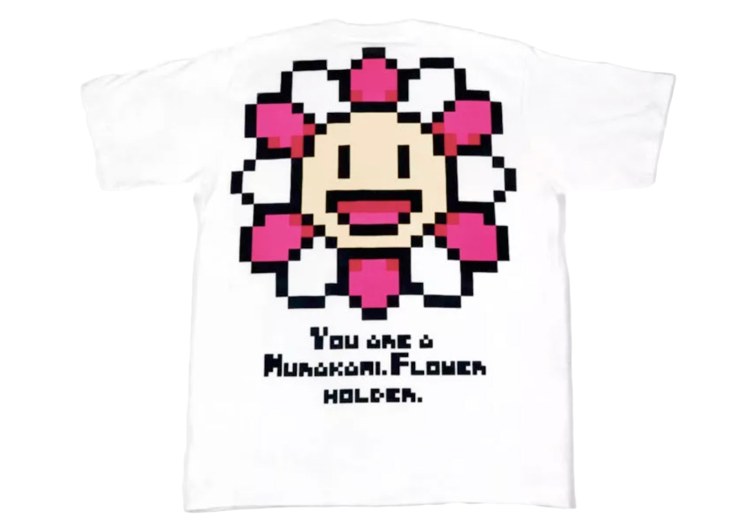 Pre-owned Takashi Murakami Nft Holder Flower T-shirt White