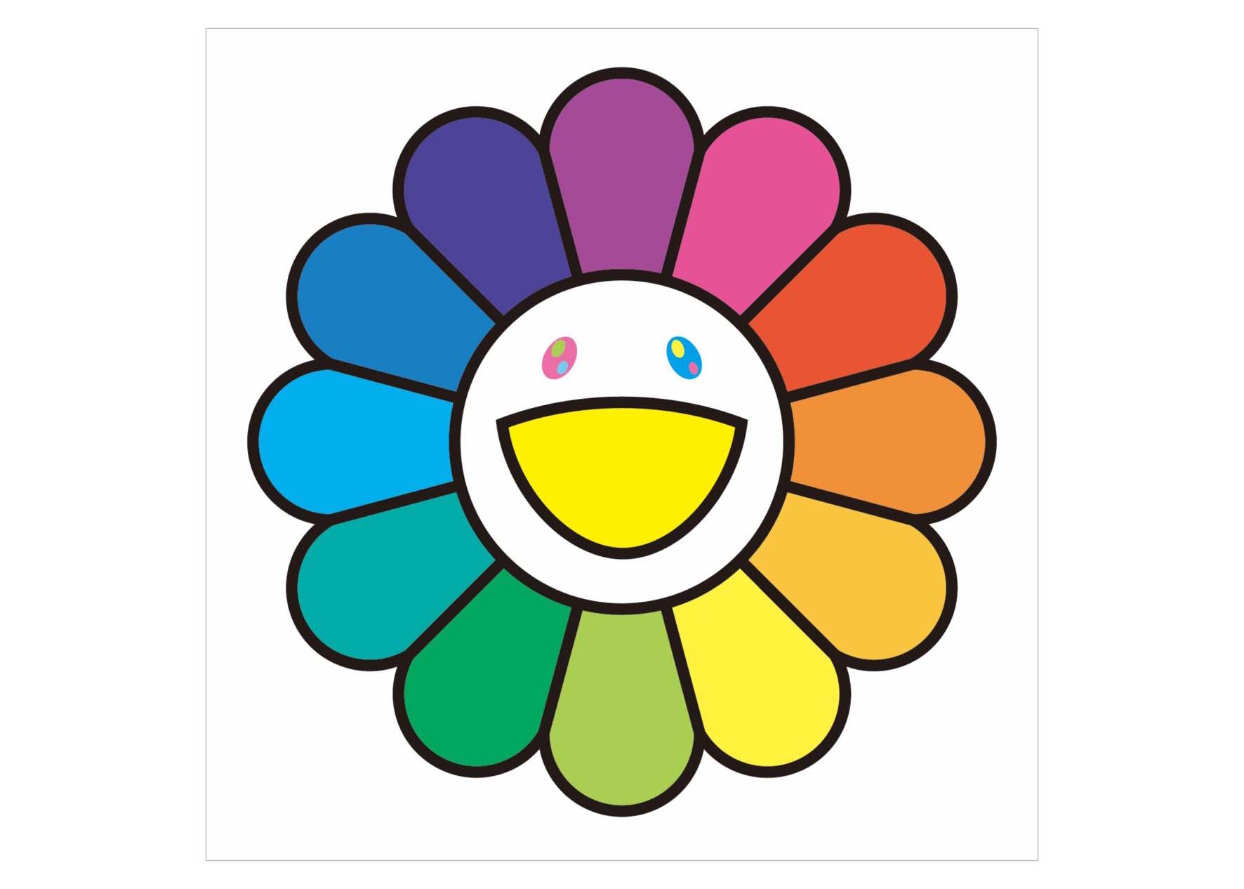 Takashi Murakami Rainbow Flower Print (Signed, Edition of 100) - JP