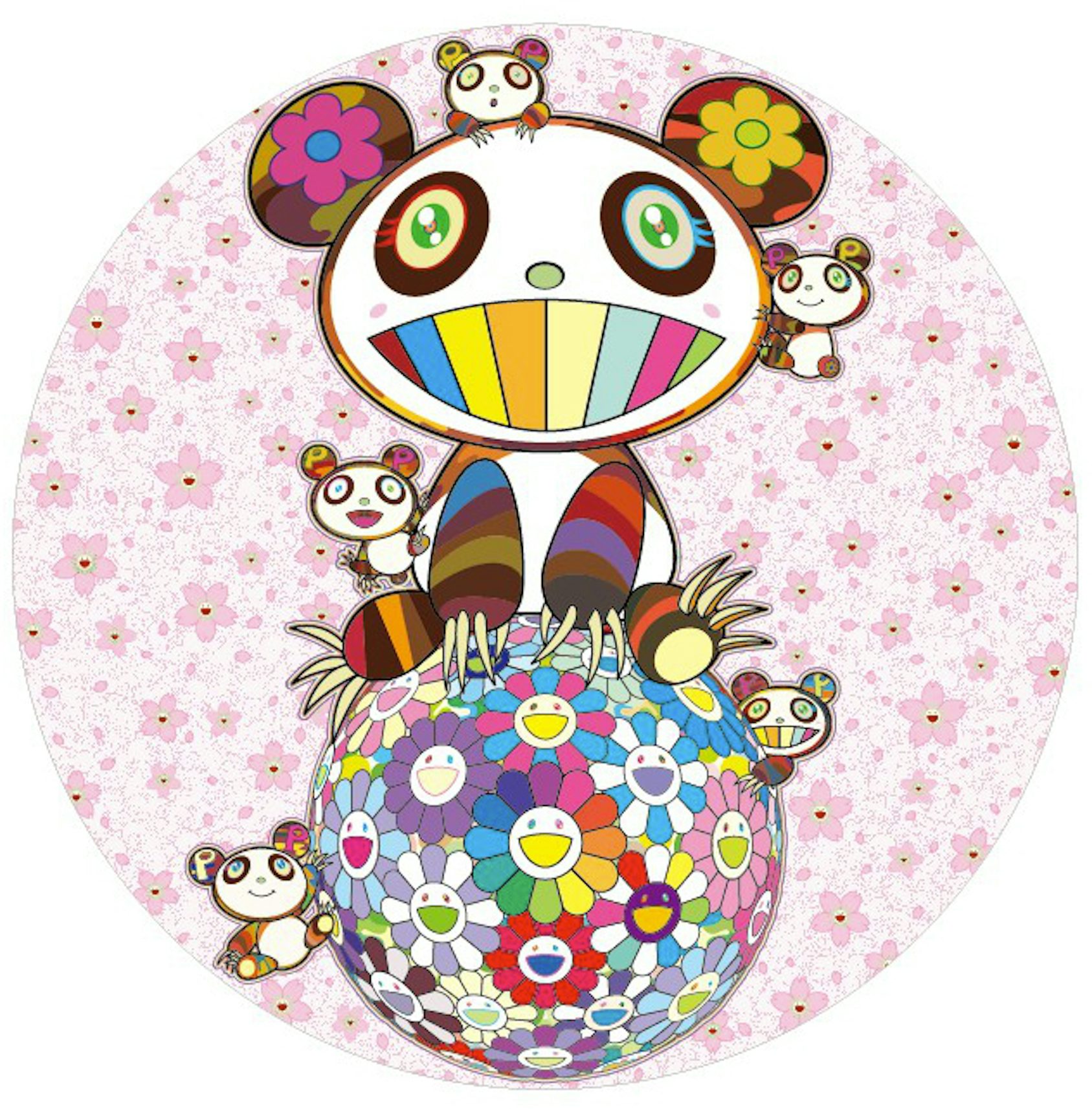 Takashi Murakami Sakura (Cherry Blossom) and Panda Print (Signed, Edition  of 300) - US