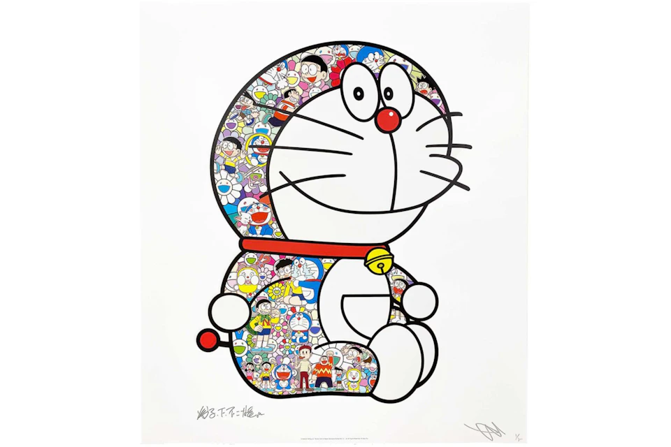 Takashi Murakami Sitting Doraemon Ehehe Print (Signed, Edition of 300)