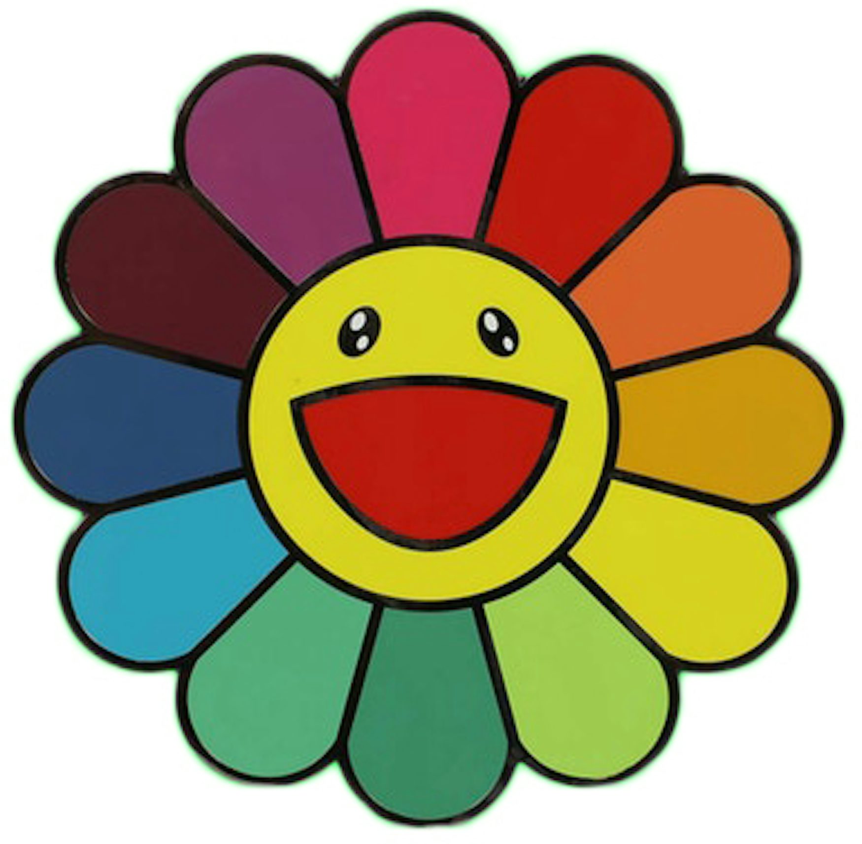 Takashi Murakami Emoji Flower Keychain 'A' – CLOUDS