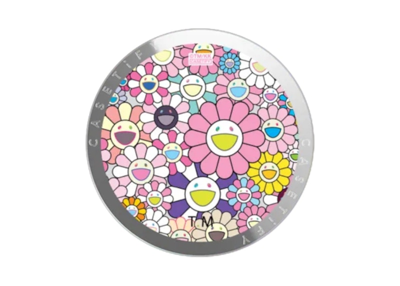 Pre-owned Takashi Murakami X Casetify: Flowers Bloom (pink) Snappy Grip Stand In Silver