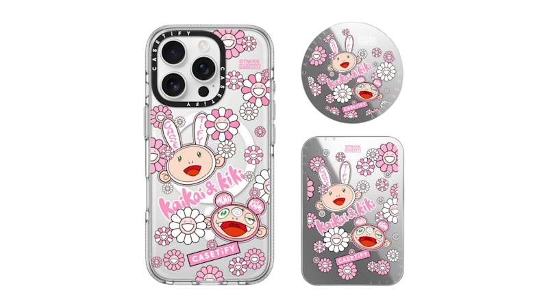 Takashi Murakami x CASETiFY Kaikai and Kiki Limited Set Pink