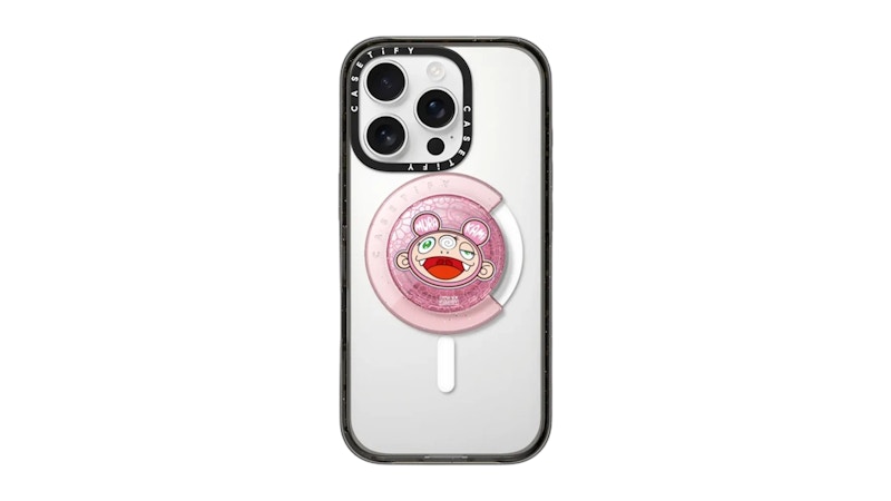 Takashi Murakami x CASETiFY Kiki Snappy Grip Holder Pink in