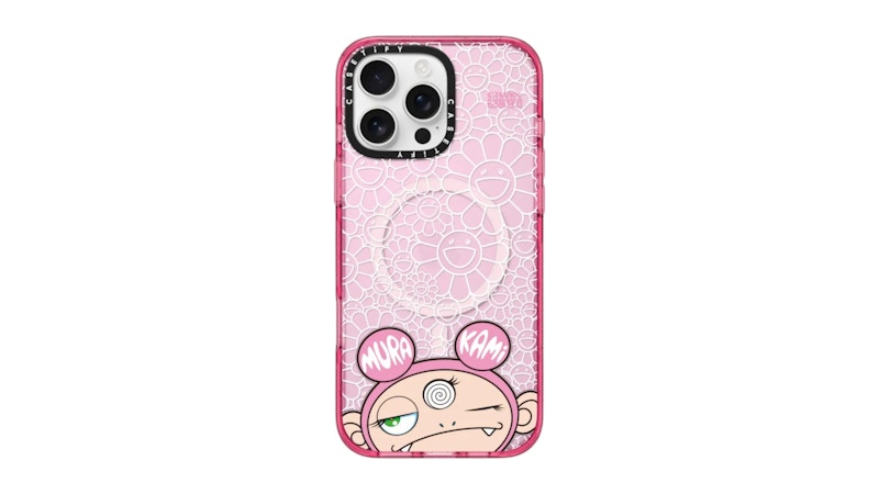 CASETiFY KIKI ケース iPhone 16 Pro Max Takashi Murakami x CASETiFY Kiki And Flowers (Mono) iPhone