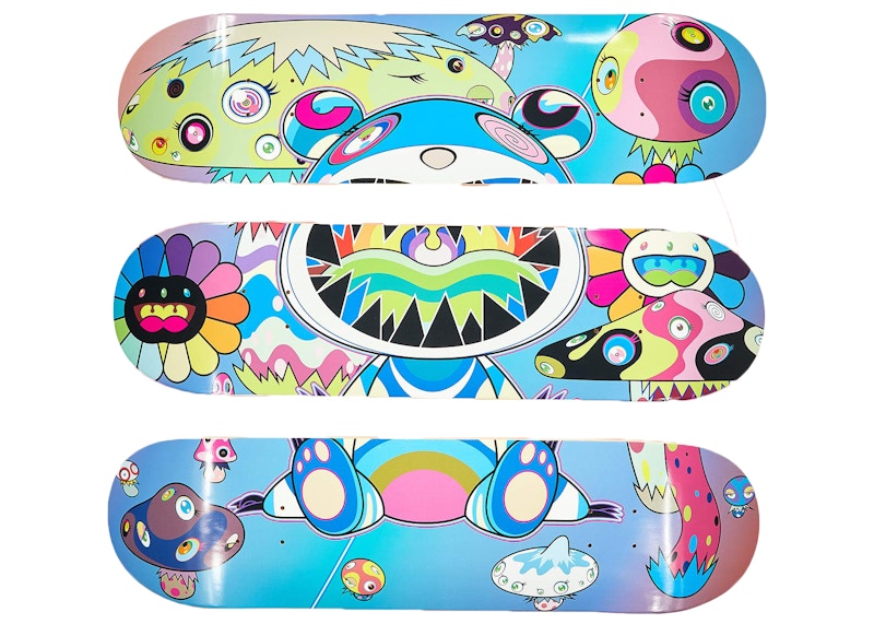 Takashi Murakami x ComplexCon Mutated Skateboard Deck (Set of 3