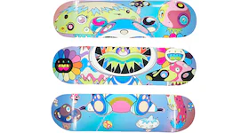 Takashi Murakami x ComplexCon Mutated Skateboard Deck (Set of 3) Multicolor