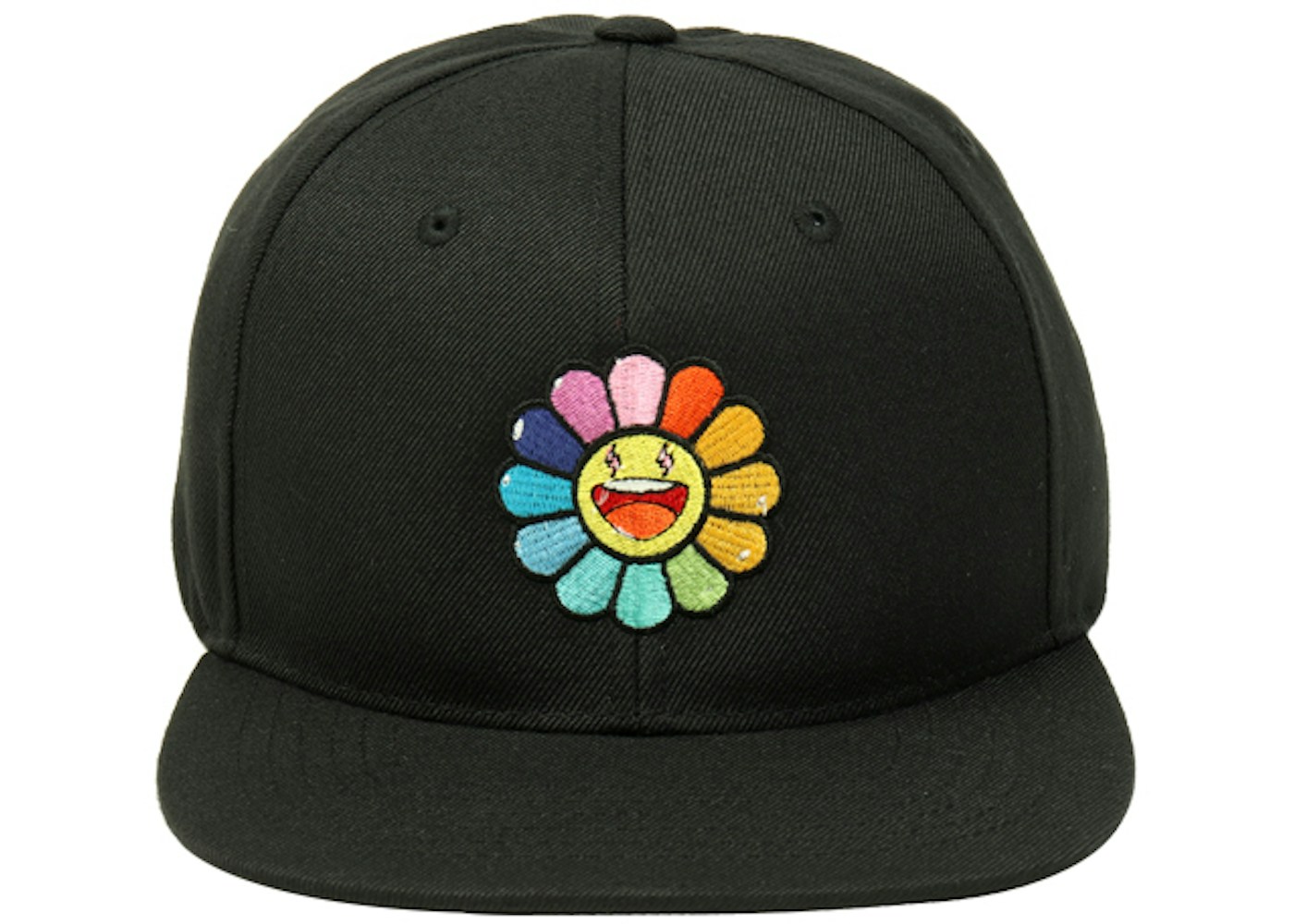 Takashi Murakami X J Balvin Rainbow Flower Hat Black Ss