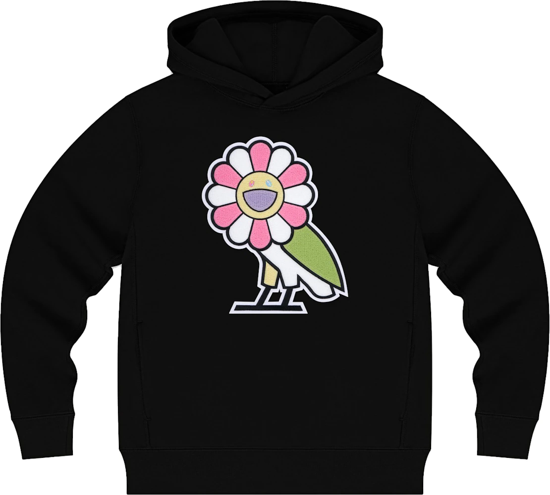 OVO // x Takashi Murakami Black Flower Hoodie – VSP Consignment