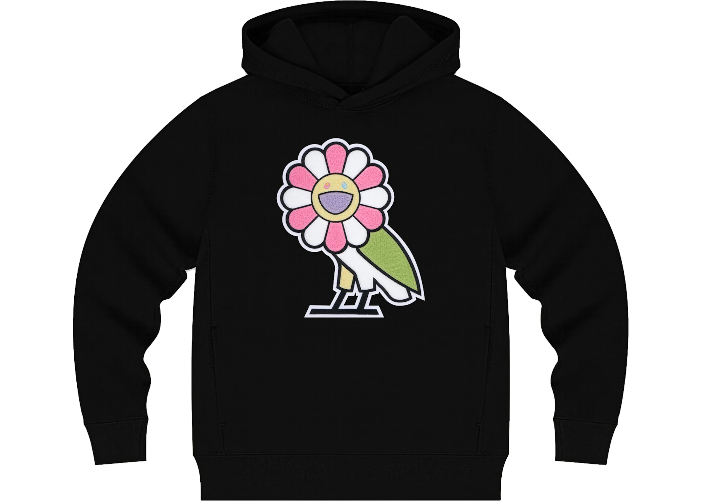 Takashi Murakami x OVO Surplus Flower Owl Hoodie Black - FW19 - US