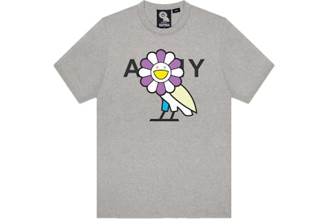 Takashi Murakami x OVO Surplus Flower Owl Tee Heather Grey Takashi Murakami x OVO Surplus Flower Owl Tee Heather Grey