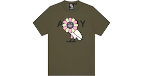 Takashi Murakami x OVO Surplus Flower Owl Tee Military Green