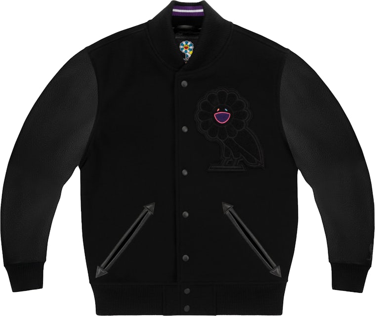 Takashi Murakami x OVO Varsity Jacket Black Men's - FW18 - US