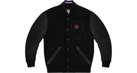 Takashi Murakami x OVO Varsity Jacket Black