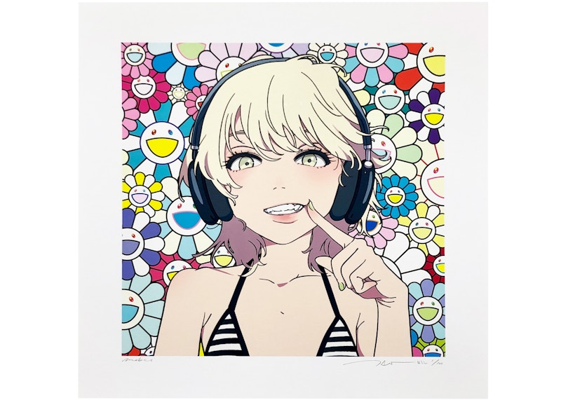 Takashi Murakami x mebae Smile_01 w M.F Print (Signed, Edition of 