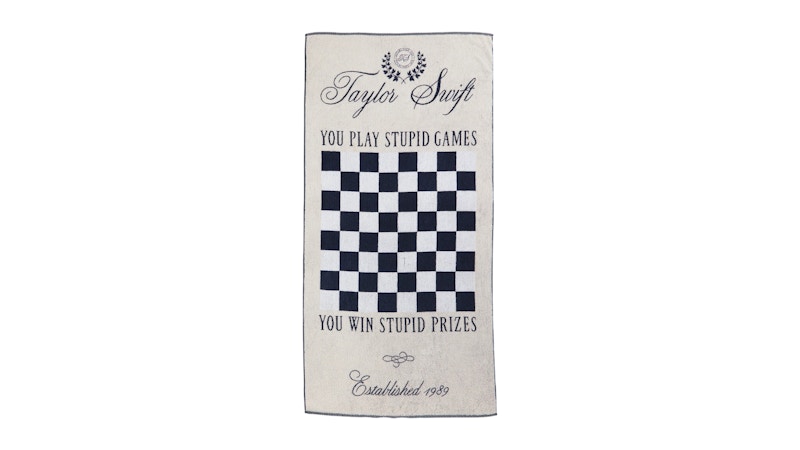 Taylor Swift Checker Game Towel Multicolor