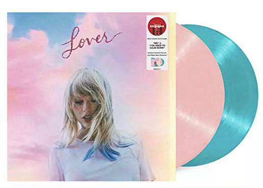 Taylor Swift Lover Limited Edition 2XLP Vinyl Pink & Blue - US