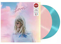Taylor Swift Lover Live from Paris vinile rosa e blu a forma di cuore 2XLP