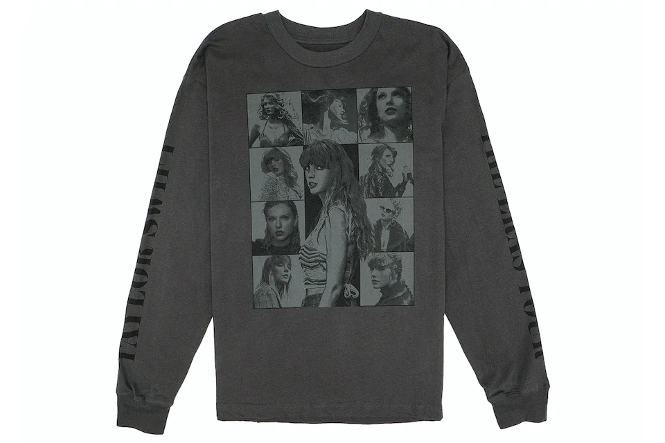 Taylor Swift The Eras Tour Collage Long Sleeve T-shirt Black - SS23 - DE