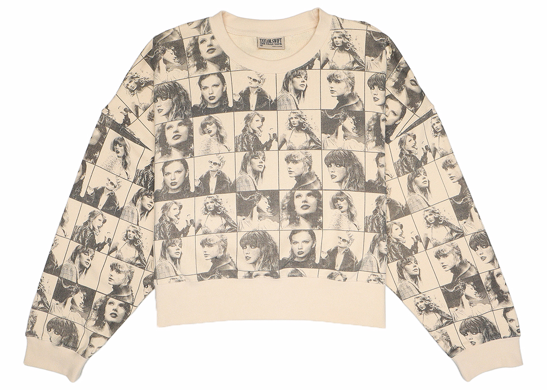 Taylor Swift The Eras Tour Cropped Beige Pullover Beige - SS23 - GB