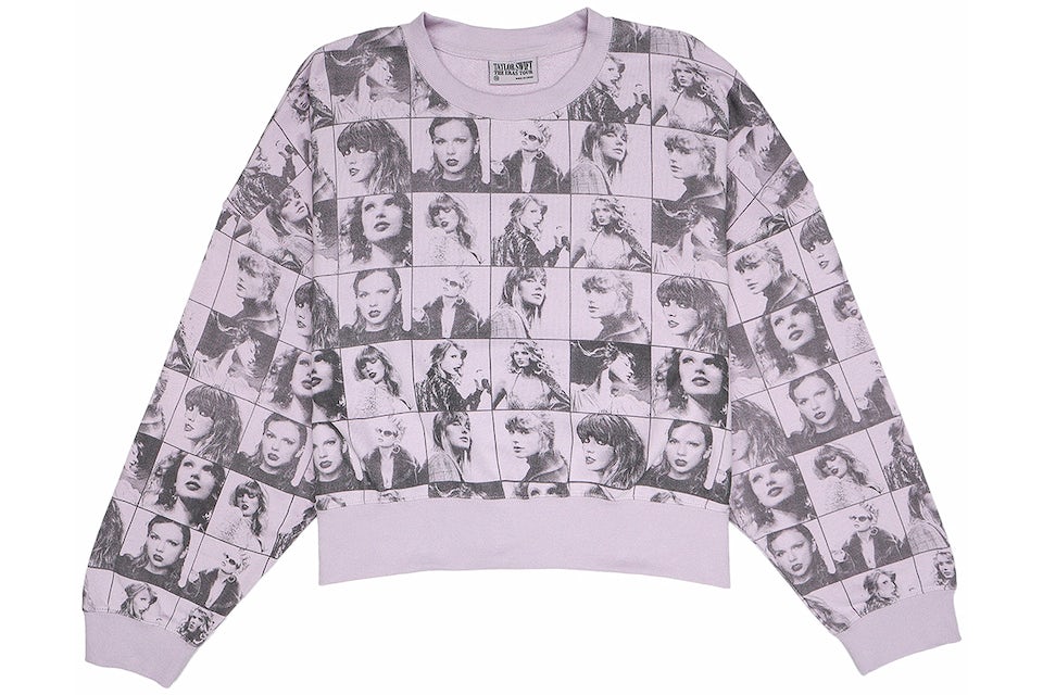 Taylor Swift The Eras Tour Cropped Lavender Pullover Lavender - SS23 - US