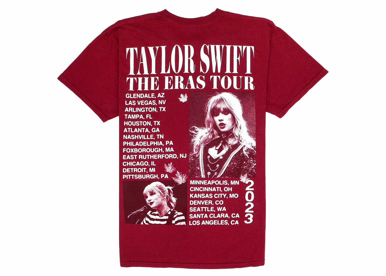 Taylor Swift The Eras Tour Red Album T-Shirt (Taylor's Version 