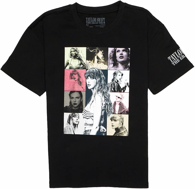 Taylor Swift The Eras Tour Merch T-shirt - Black - Large