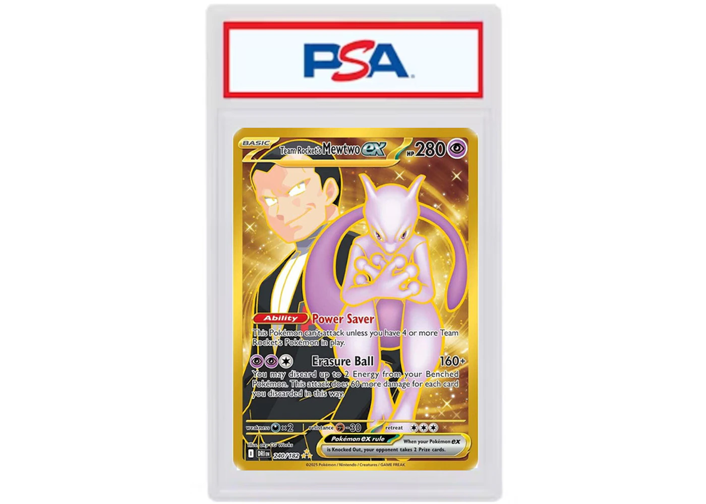 Team Rocket's Mewtwo ex 2025 Pokmon Scarlet & Violet Destined Rivals Hyper Rare #240/182 (PSA or BGS Graded) - 2025 - US Team Rocket's Mewtwo ex 2025 Pokmon Scarlet & Violet Destined Rivals Hyper Rare #240/182 (PSA or BGS Graded) - 2025 - US