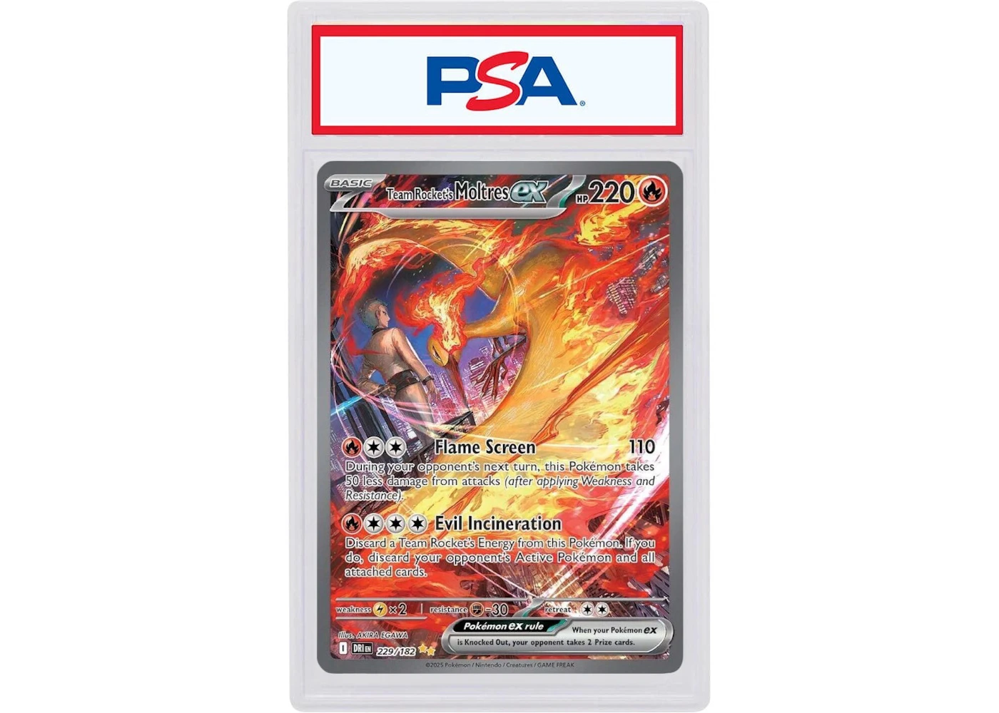 Team Rocket's Moltres ex 2025 Pokémon Scarlet & Violet Destined Rivals ...