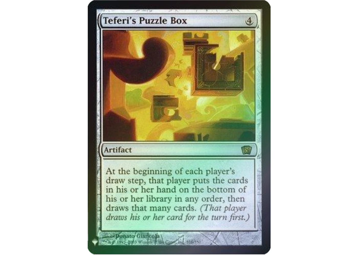 Teferi's Puzzle Box (Foil) Magic: The Gathering TCG Mystery Booster: Retail Exclusives Rare #316 (Ungraded) - US Teferi's Puzzle Box (Foil) Magic: The Gathering TCG Mystery Booster: Retail Exclusives Rare #316 (Ungraded) - US