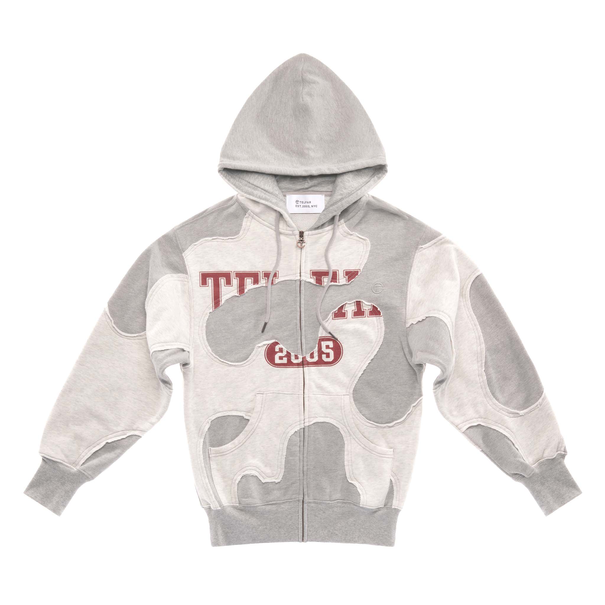 Telfar Camo Hoodie Heather Grey - SS22 - US