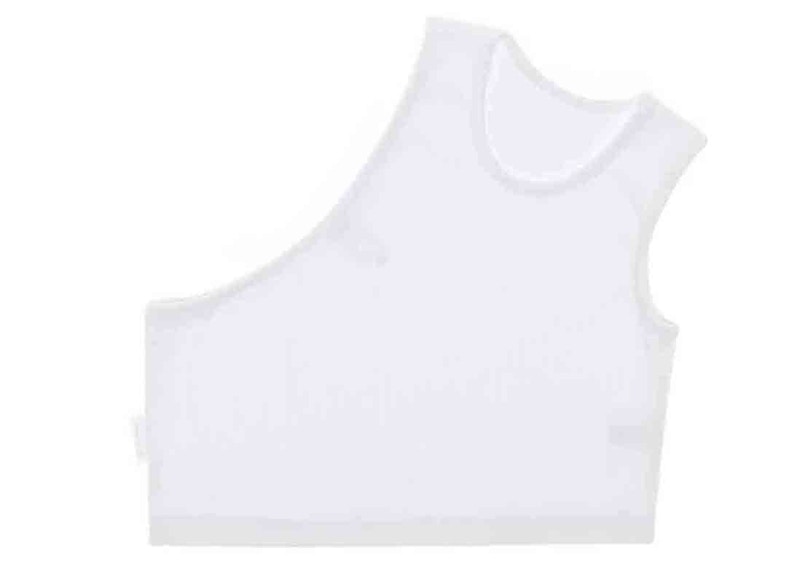Telfar Cropped Half Tank White