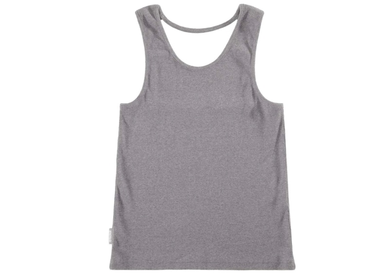 Telfar Halter Tank Top Heather Grey
