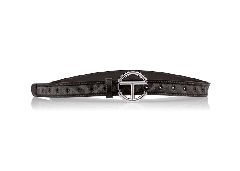 【日本未入荷】Telfar Jacquard Logo Belt Chocolate Monogram TELFAR-LOGO-BELT-DENIM-BLUE-