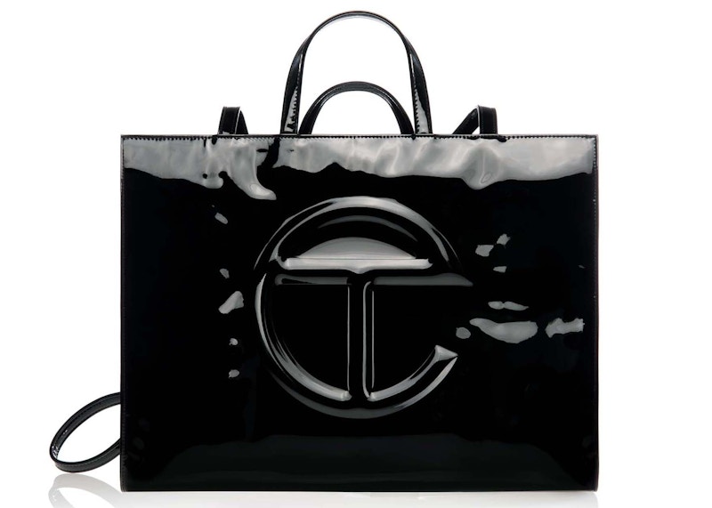 Telfar large best sale shopping bag black