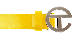 Telfar Logo Belt Yellow