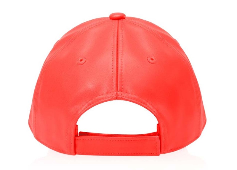 Telfar Logo Embossed Hat Hazard in Vegan Leather ES