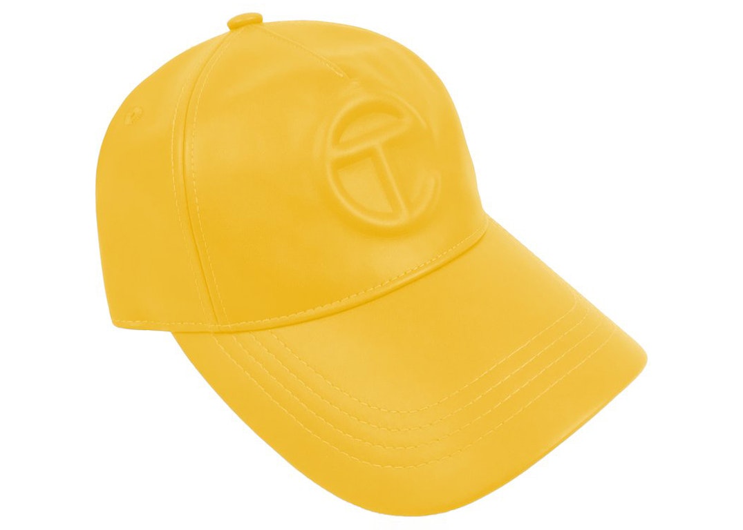 Pre-owned Telfar Logo Embossed Hat Yellow
