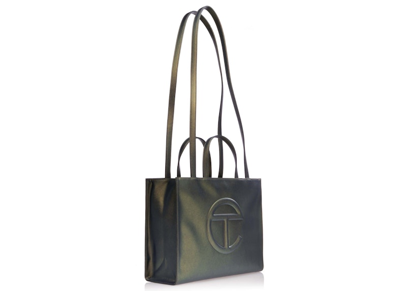 Telfar Medium Shopping Bag Acid in Polyurethane/Polyester with Silver