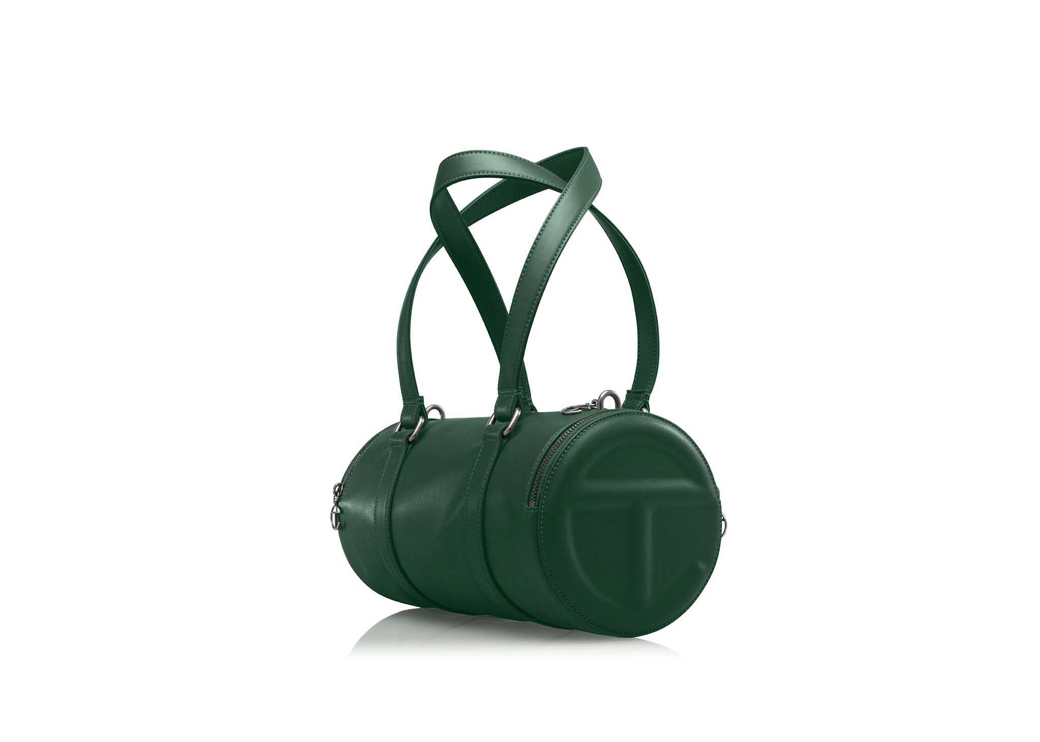 Telfar Medium Duffle Dark Olive in Polyurethane Polyester with