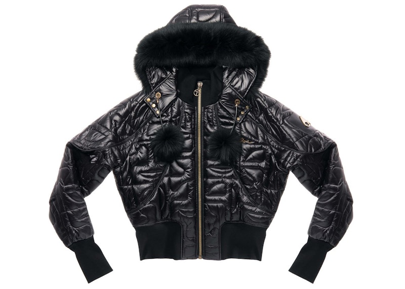 Telfar Moose Knuckles x Telfar Quilted Bomber Black/Shearling