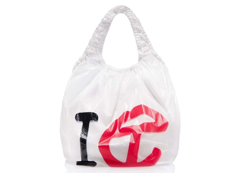 Telfar Regular New York Plastic Bag White in Nylon - JP