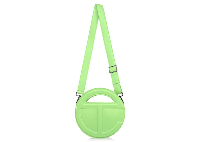 Telfar Round Telfar Circle Bag Double Mint in Polyurethane/Polyester